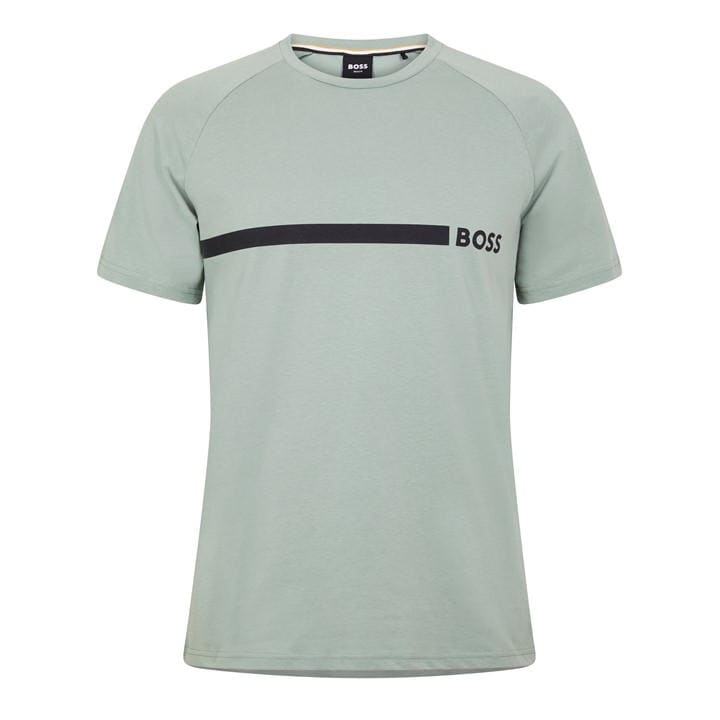 HUGO BOSS MEN'S HBW LOGO SLIM T-SHIRT, PRINTED T-SHIRT