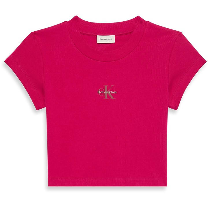 Calvin Klein Jeans Women's Pink Ckj Baby Tee Ld54 Size 10