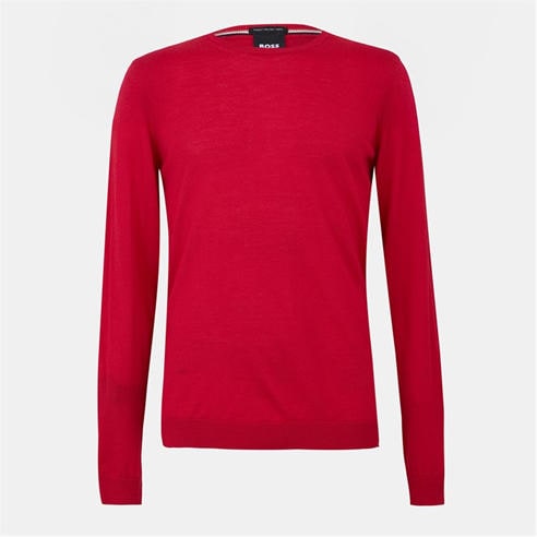 Boss - Men's Leno Knit Jumper Soft Virgin Wool