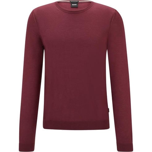 Boss - Men's Leno Knit Jumper Soft Virgin Wool