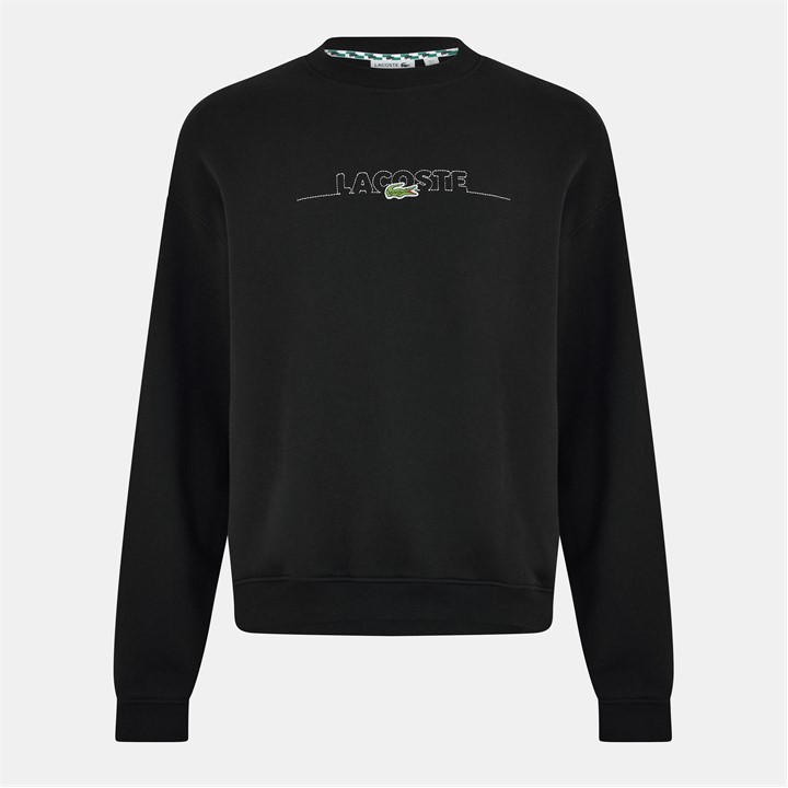 Lacoste Men's Black Sweatshirt Medium