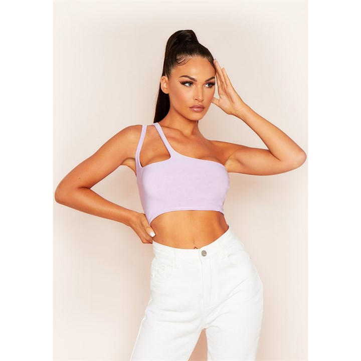 MISSY EMPIRE STRAP SLINKY CROP TO