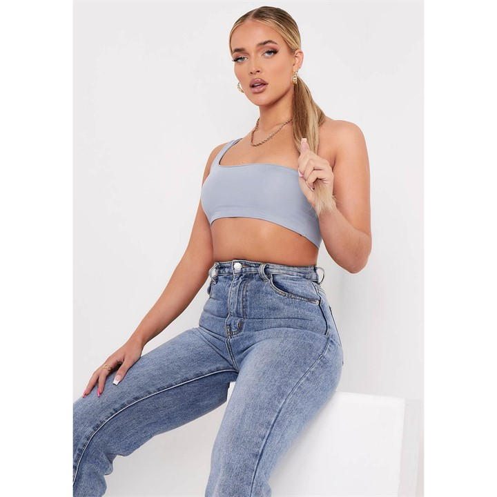 MISSY EMPIRE THICK ONE SHOULDER CROP TO