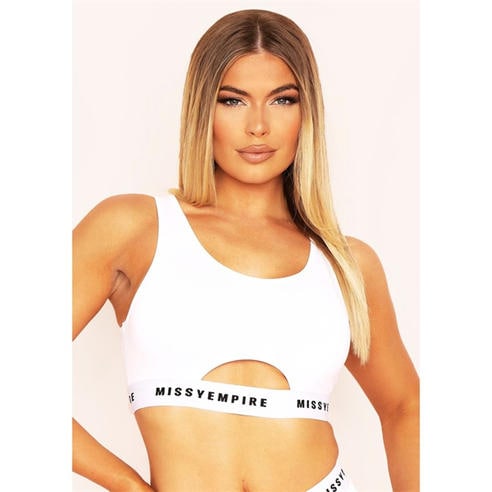 Missy Empire - Tape Cut Out Front Lounge Bra