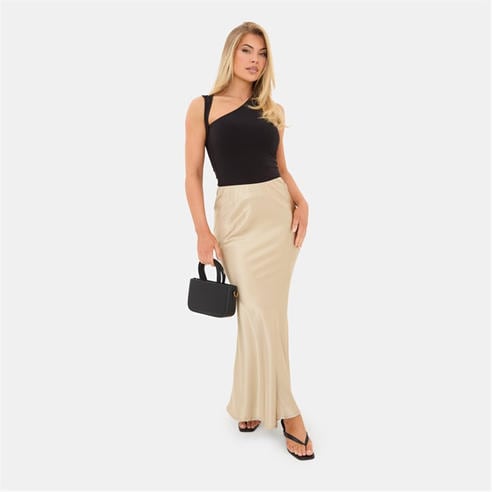 I Saw It First - Satin Bias Cut Maxi Skirt