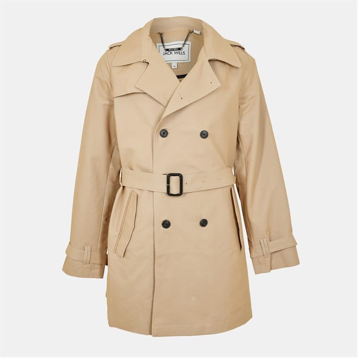 Jack Wills Men's Beige Trench Coat
