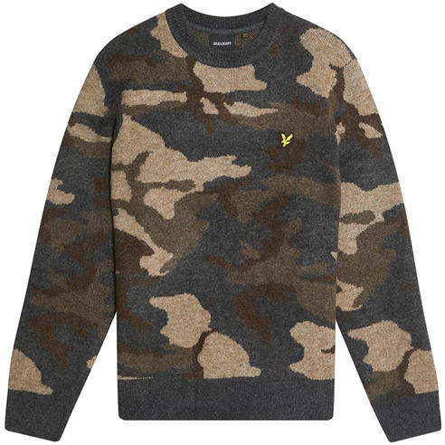 Lyle and Scott - Men's Camo Crew Neck Jumper