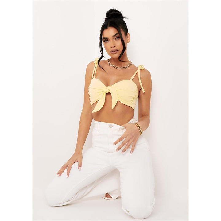 Missy Empire Front Strappy Crop To