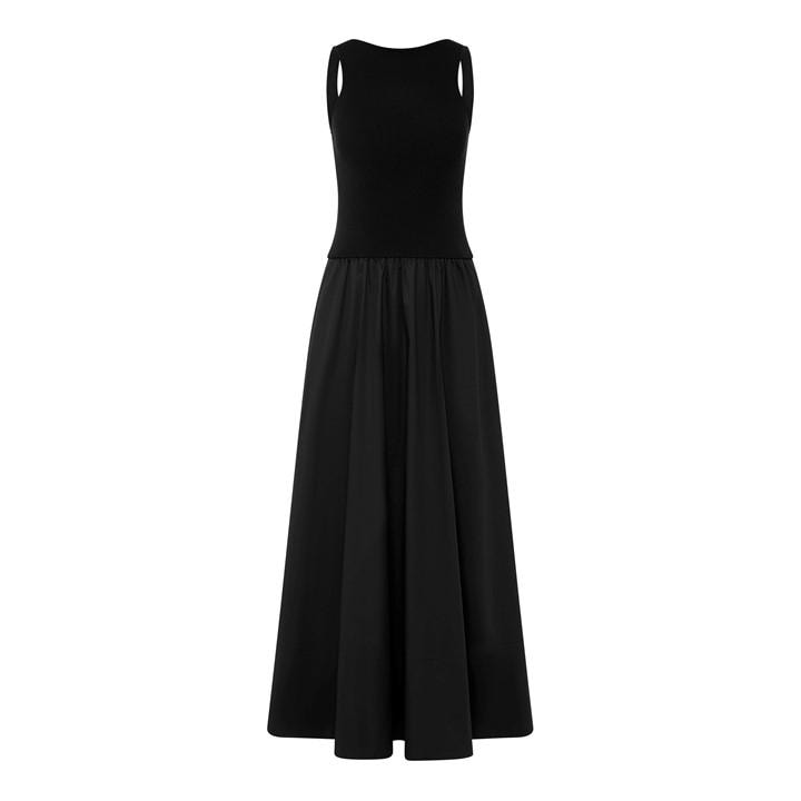 ST. AGNI Women's Cutout A-Line Dress - Black