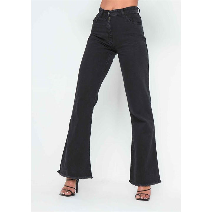 MISSY EMPIRE WAISTED FLARE LEG JEAN