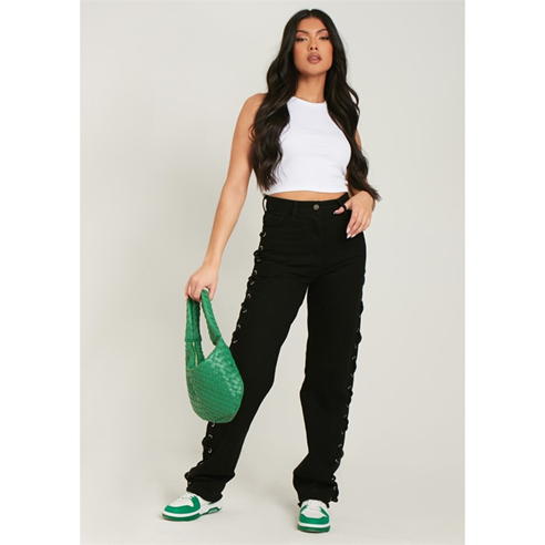 Missy Empire - Up Side Mom Jeans