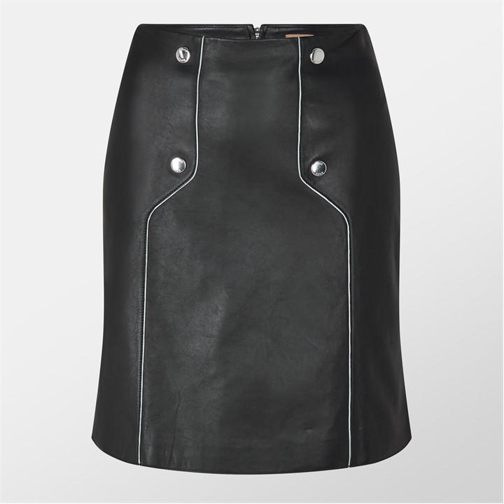 HUGO BOSS WOMEN'S SEMINTA LEATHER SHORTS