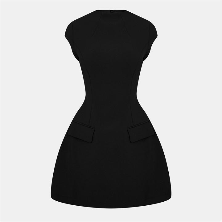 Odd Muse Women's Black Cap Sleeve Mini Dress Size 8
