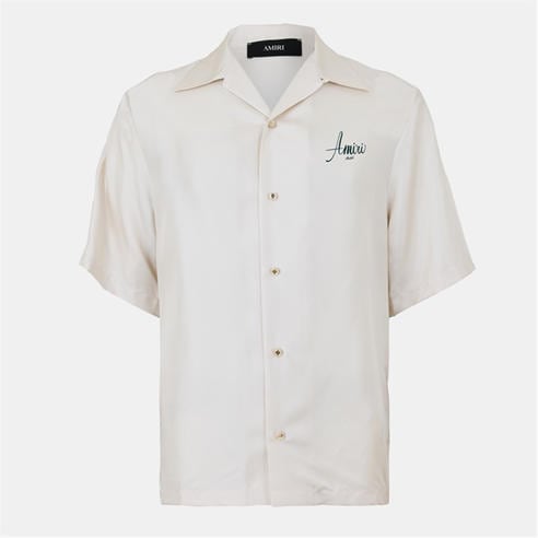 AMIRI - Men's Short Sleeve Tailored Fit Bowling Shirt