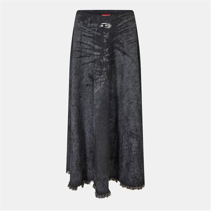 Diesel Women's Blue De-Hannie-Fsh Denim Skirt Size 8