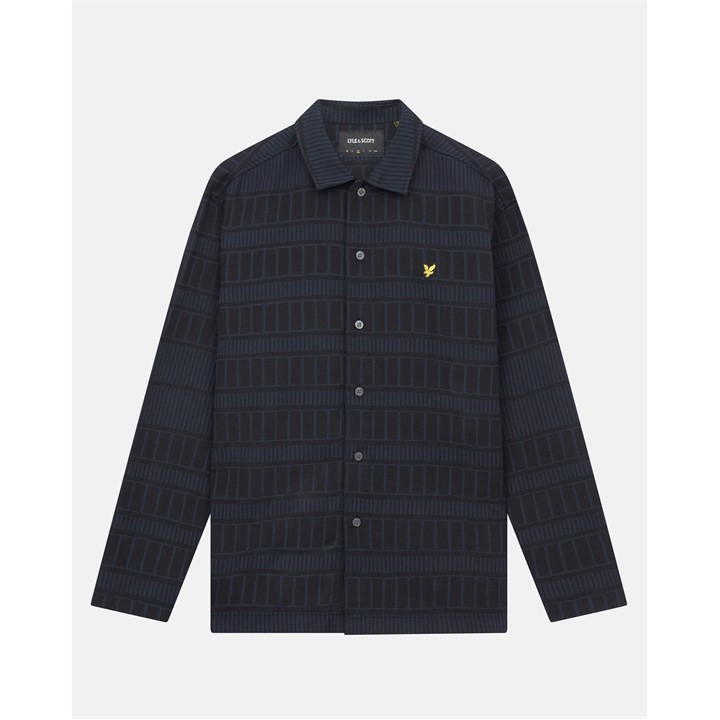 LYLE & SCOTT GRID OVERSHIRT MENS
