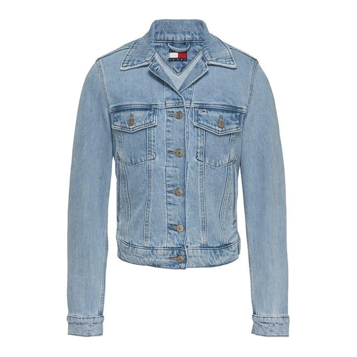 Tommy Jeans Classic Trucker Jacket Bi8110 In Blue