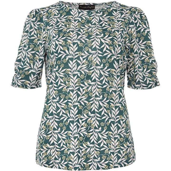 Phase Eight Poppie Leaf Print Top - Multi