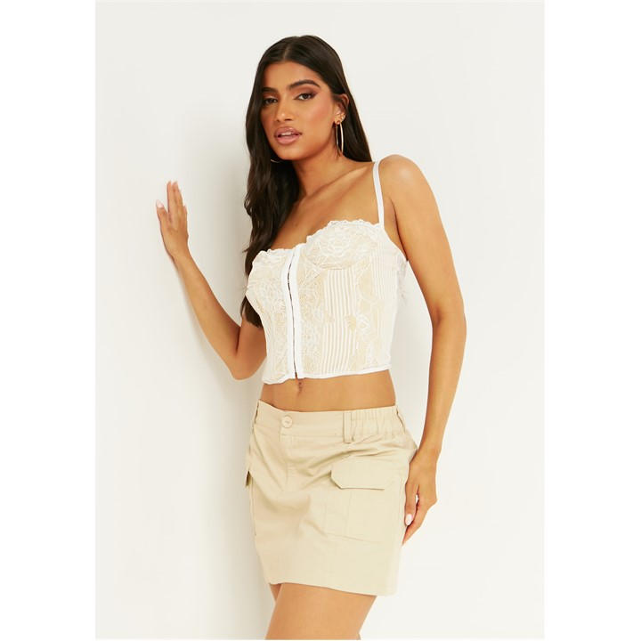 MISSY EMPIRE DETAIL CARGO MINI SKIRT