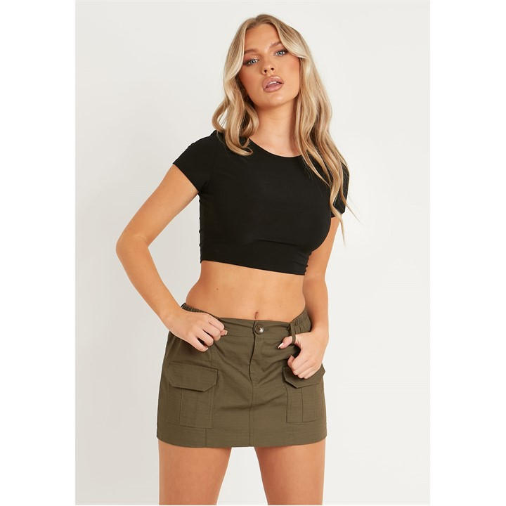 MISSY EMPIRE DETAIL CARGO MINI SKIRT