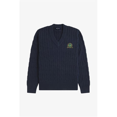 Fred Perry - Men's Badge Crew Neck Jumper