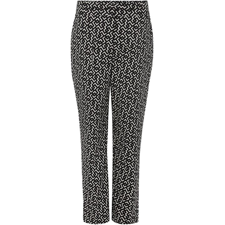 Phase Eight Mackenzie Geo Tapered Trouser - Black