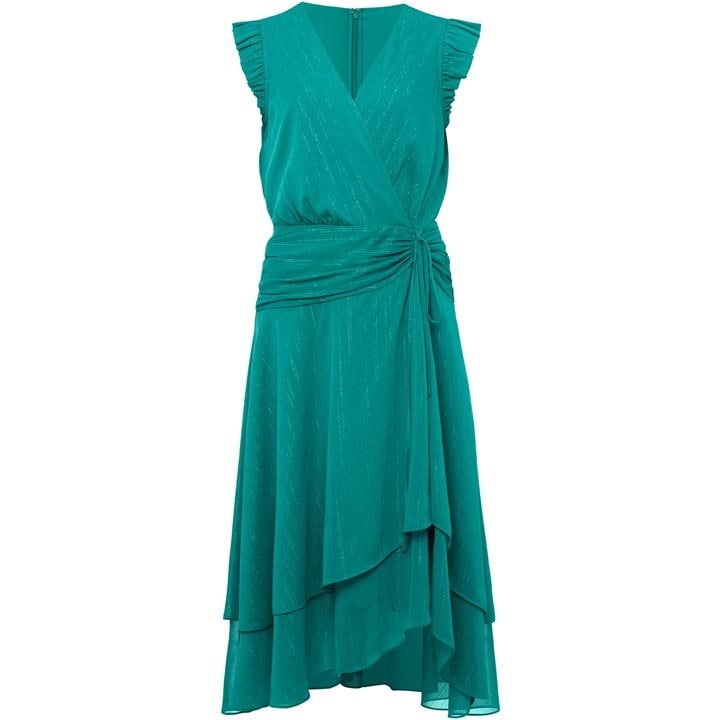 Phase Eight Cressinda Ruched Midi Dress - Blue