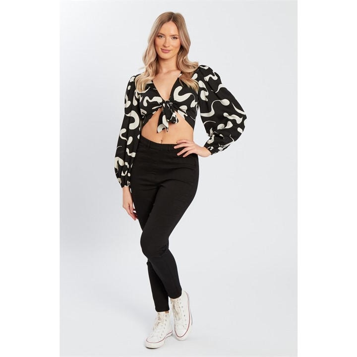 Influence Jgng Elstc Wst In Black