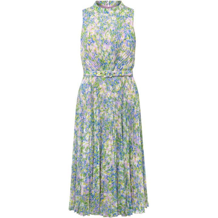 Phase Eight Simara Daisy Pleated Midi Dress - Multi