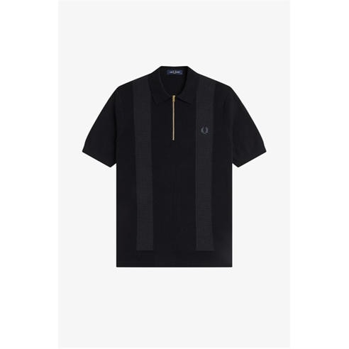 Fred Perry - Men's Knitted Short Sleeve Polo Shirt