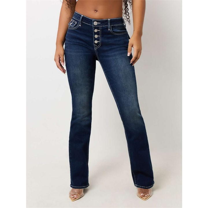 TRUE RELIGION BUTTONED FRONT JEANS WOMENS