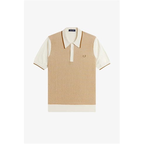 Fred Perry - Men's Knitted Short Sleeve Polo Shirt