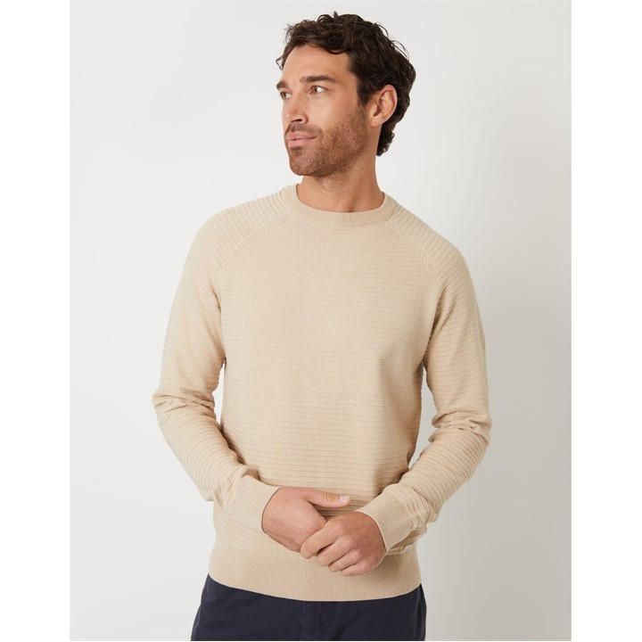 Threadbare Men's Beige Crew Neck Jumper 2XL