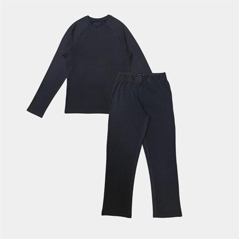 Howick - Men's  Cotton Crew Neck Long Sleeve Pyjama Sets