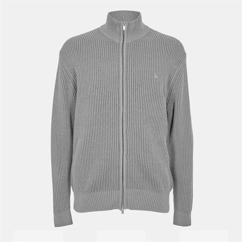 Jack Wills - Rib Zip Funnel Cardigan Sweaters Men