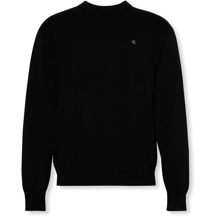 Calvin Klein Jeans Men's Black Ckj Monogram Jumper Sn54 Medium