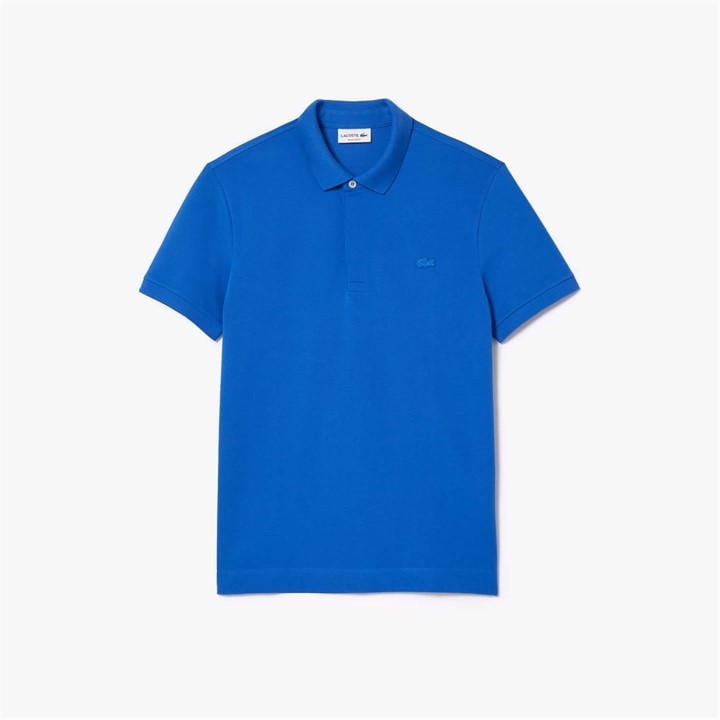 Lacoste Men's Blue Regular-Fit Paris Stretch Piqu¿ Polo Shirt Small