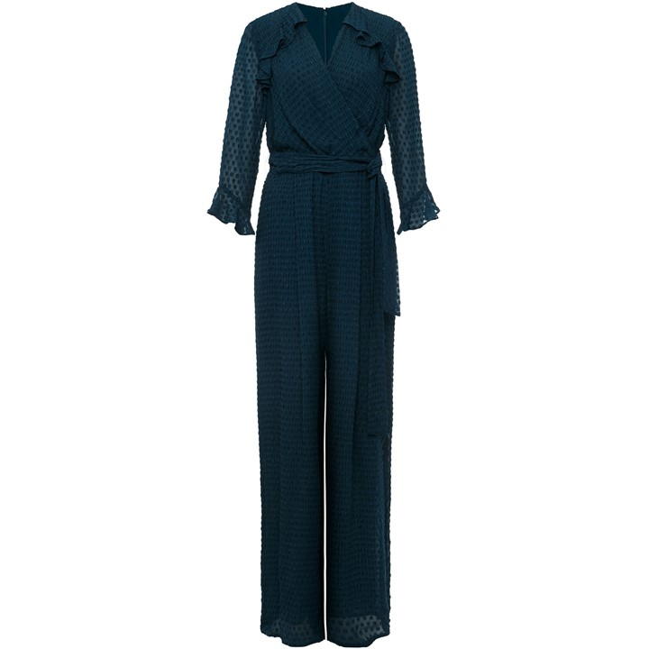 Phase Eight Hattie Wrap Wide Leg Jumpsuit - Blue