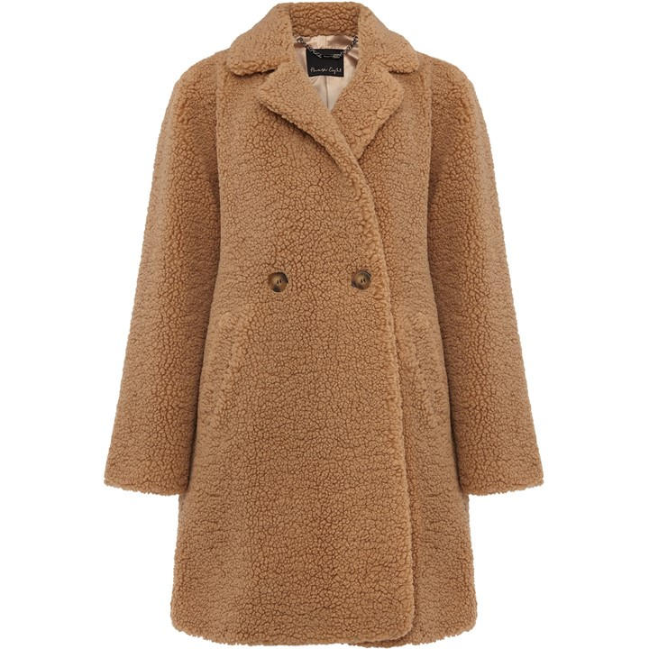 Phase Eight Katherine Teddy Coat - Beige