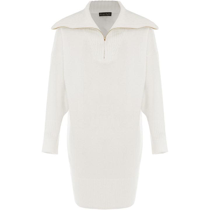 Phase Eight Isabella Zip Up Tunic Dress - White
