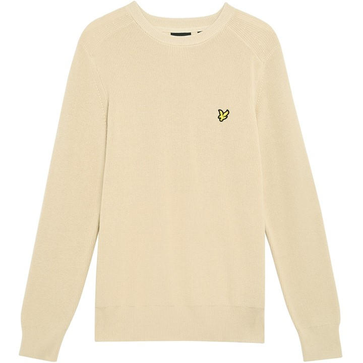 Lyle And Scott Men's Beige Crew Neck Jumper