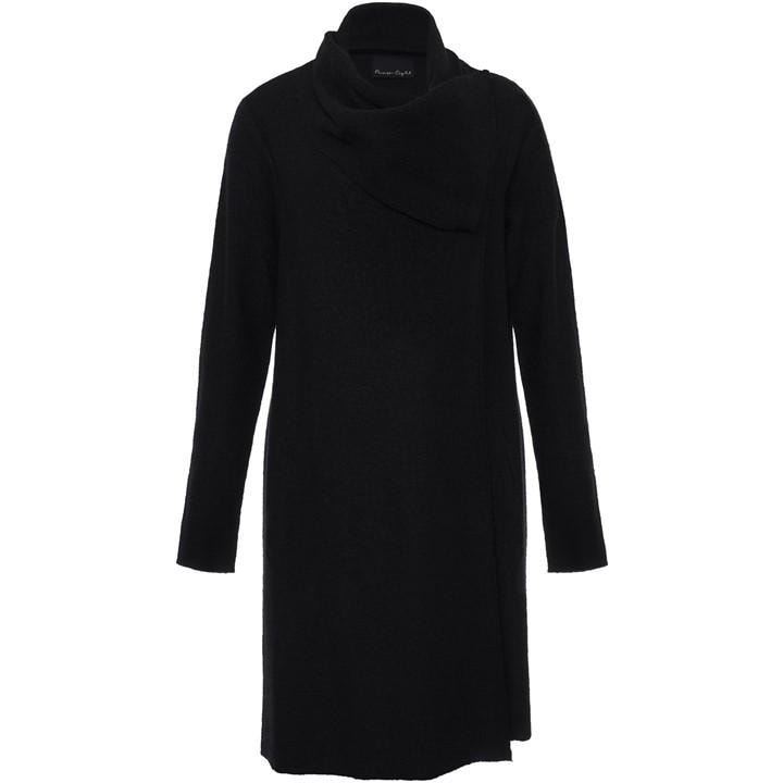 Phase Eight Women's Bellona Wool Blend Wrap Around Coat - Black