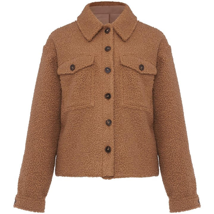 Phase Eight Blake Borg Shacket - Beige