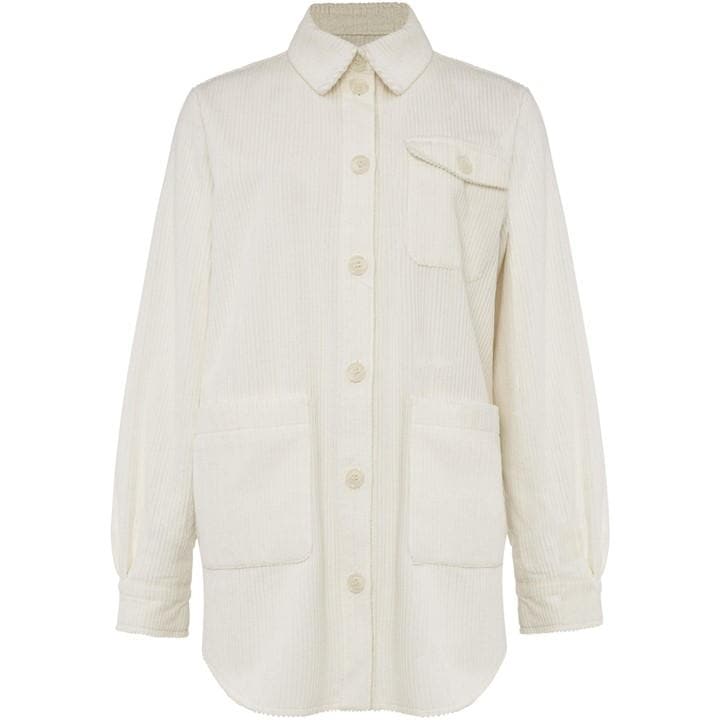 Phase Eight Katrina Cord Shacket - Cream