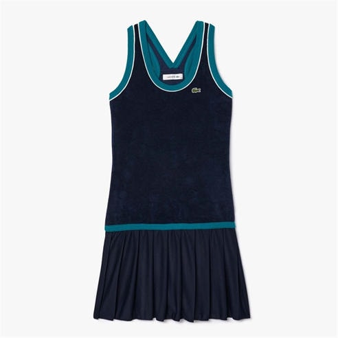 Lacoste - Slim-Fit Cross Back Terry Dress
