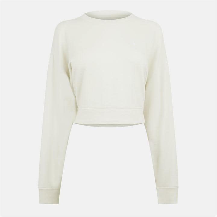 JACK WILLS CROPPED MODAL CREWNECK SWEATER WOMEN