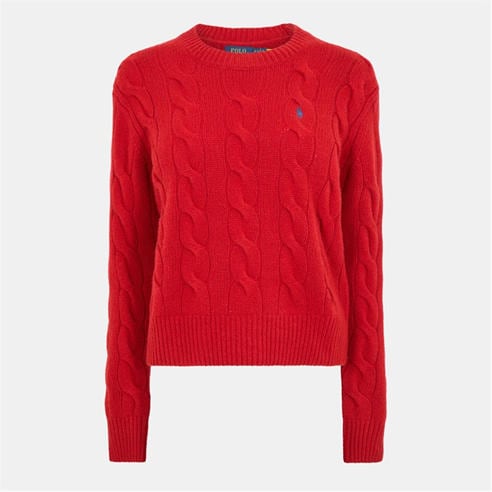 POLO RALPH LAUREN - Women's Cable Crew Neck Jumper