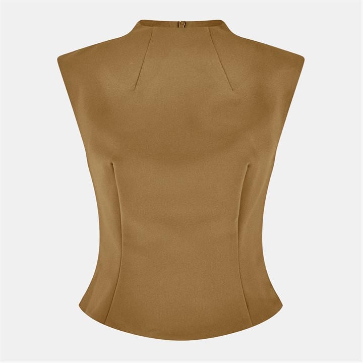 ODD MUSE Om The Ultimate Muse Structured Sleeveless Top - Green