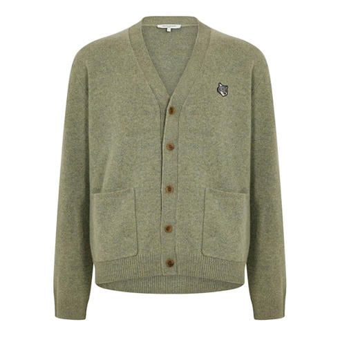 MAISON KITSUNE - Men's Fox Hood Milano Lamb Cardigan