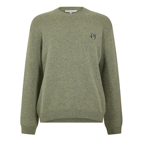 MAISON KITSUNE - Men's Fox Hood Milano Lamb Crew Neck Jumper